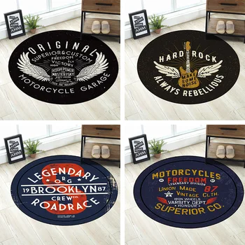 

Cool pattern round drum special carpet living room bedroom study seat carpet children climbing mat yoga mat mat washable