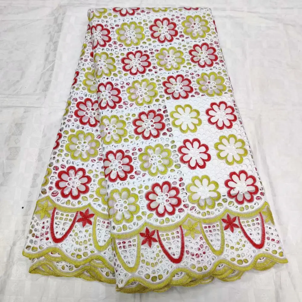 Африканская кружевная ткань, высокое качество, кружевная Свадебная швейцарская вуаль, швейцарское кружево tissu, Африканская Хлопковая сухая кружевная ткань из Дубая 5Y