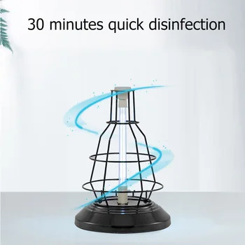 

16W UV Ozone Iron Art Disinfection Light Bactericidal Kill Mite Sterilizer Lamp for Home Sterilizer Disinfection Deodor
