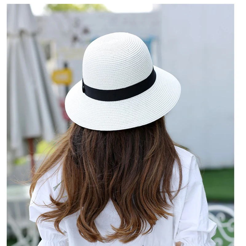Ladies Summer Wide Brim Sun Hat Women Floppy Sunhat Outdoor