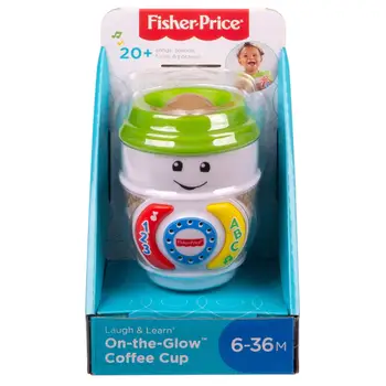 

Fisher-Price Laugh & Learn On-the-Glow Coffee Cup Baby Learning Educational Toy Multicolor Newborn Gift Set