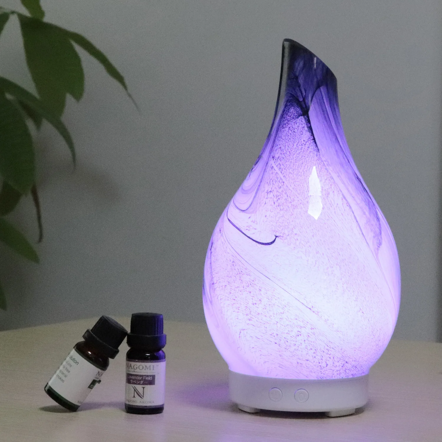 

2018 Glasswork Within Dyed Flowers Aroma Diffuser Atomizer Home Bedroom Living Room Ultrasonic Mute Humidifier