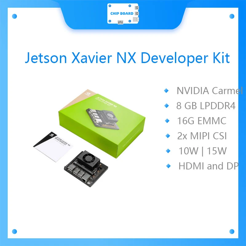NVIDIA Jetson Xavier NX Developer Kit, Small AI Supercomputer for Edge  Computing, with Cooling Fan and Power Supply