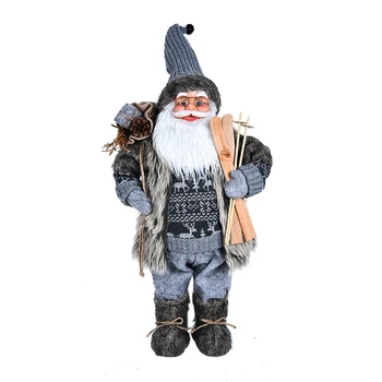 

30/45/60CM Fabric Santa Claus Ornaments Cute Handmade Doll Christmas Party Home Decoration FPing