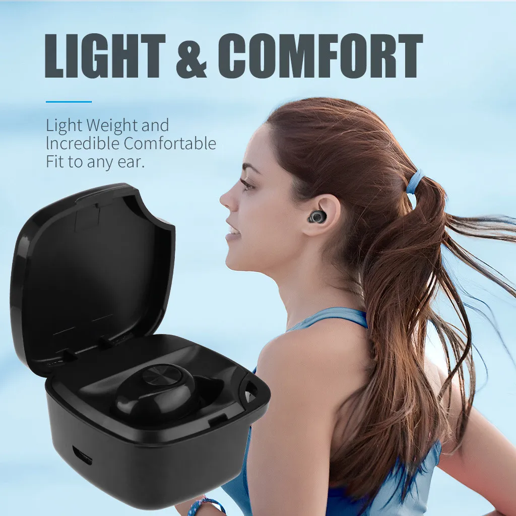 Лучшие продажи продукты Беспроводной Спортивные Bluetooth наушники с зарядный чехол для занятий спортом одно ухо для wearable devices(носимое устройство