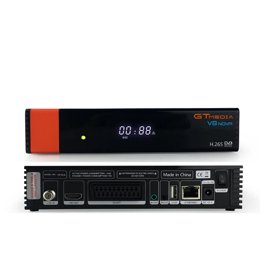 Orange version GTMedia V8 Nova DVB S2 H.265 декодер спутниковый ресивер+ 1 год CCcam 7 cline встроенный wifi AVS цифровой ТВ-приставка - Цвет: Orange version