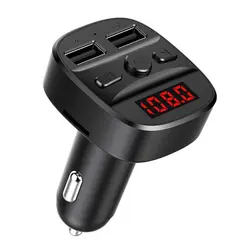Cargador de coche Universal T60, transmisor FM inalámbrico 5,0, reproductor MP3 de Audio para coche, Kit de tarjeta TF, cargador de teléfono USB Dual 3.1A, nuevo