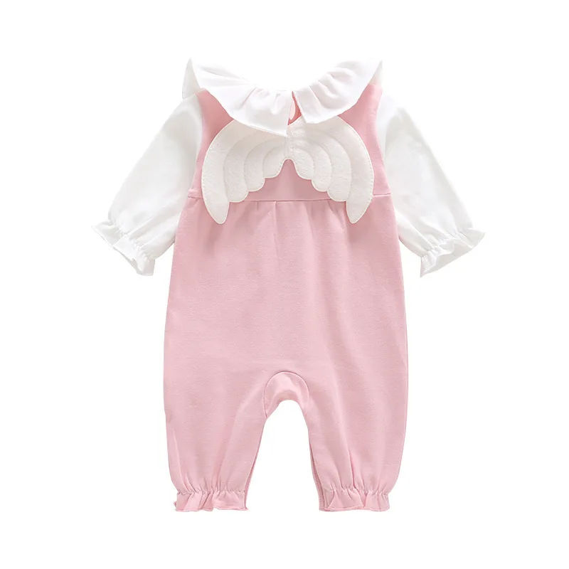 Комбинезон для девочек с крылышками розовый От 0 до 2 лет | Детская одежда и обувь