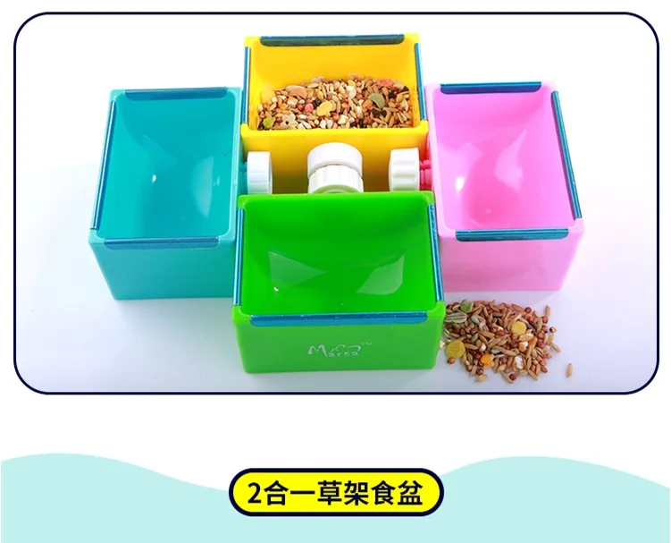 Manufacturers Wholesale Small Pet Supplies Fixed Food Basin Totoro Fixed Bowl Guinea Pig Feeder Rabbit Food Basin Gift Box