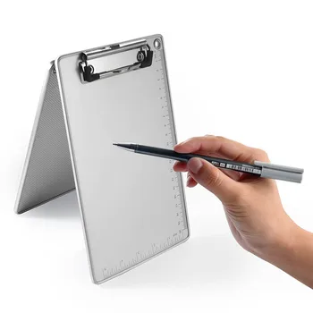 

A4 Document Holder Clipboard Aluminum Alloy PP 2 Types Optional Writing Board Clip File Folder Paper Ticket Storage Writing Book