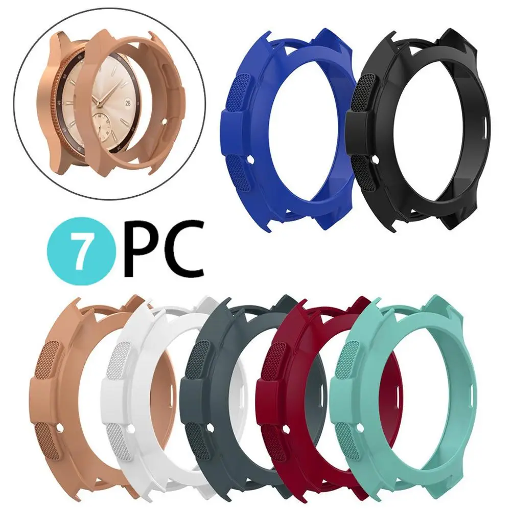 

Soft TPU Protection Silicone Full Case Cover For Gear S3 Frontier/Galaxy watch 6pcs 46mm/7pcs 42mm solid protector set