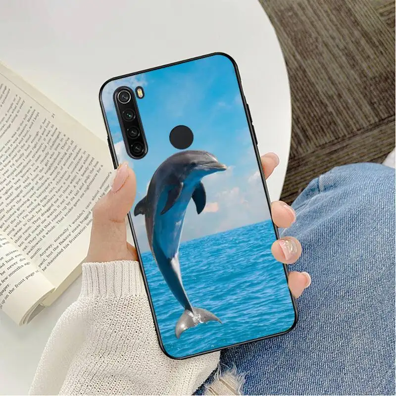 YNDFCNB Cá Heo Dễ Thương Ốp Lưng Điện Thoại Redmi Note 8Pro 8T 6Pro 6A 9 Redmi 8 7 7A Note 5 5A Note 7 xiaomi leather case chain Cases For Xiaomi