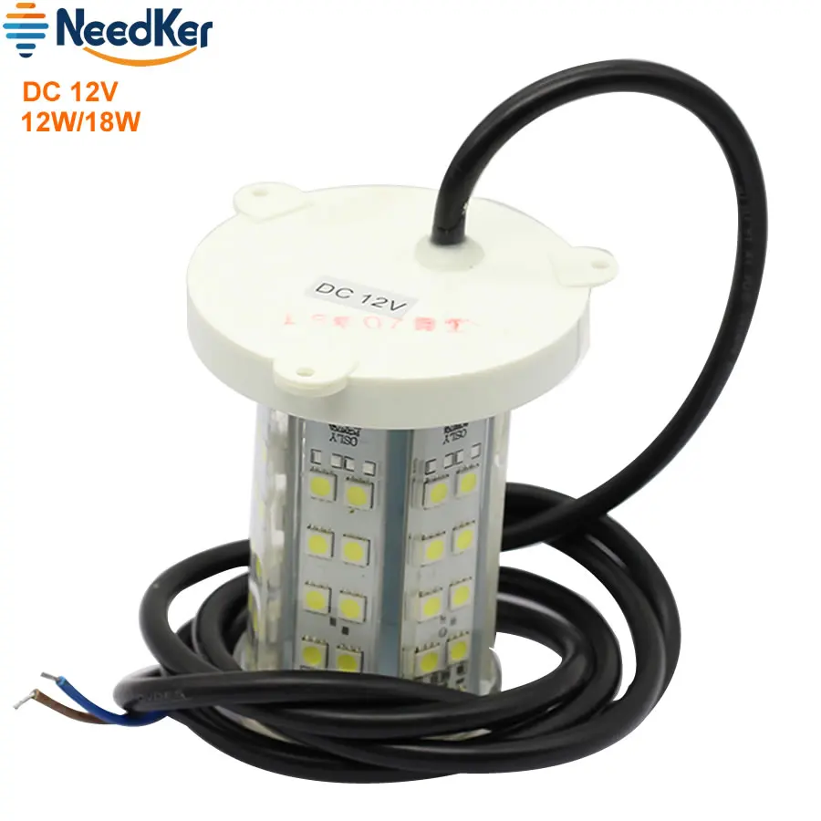 DC 12V светодиодный подводная рыбалка светильник SMD5050 12W 18W Светодиодный рыбацкая