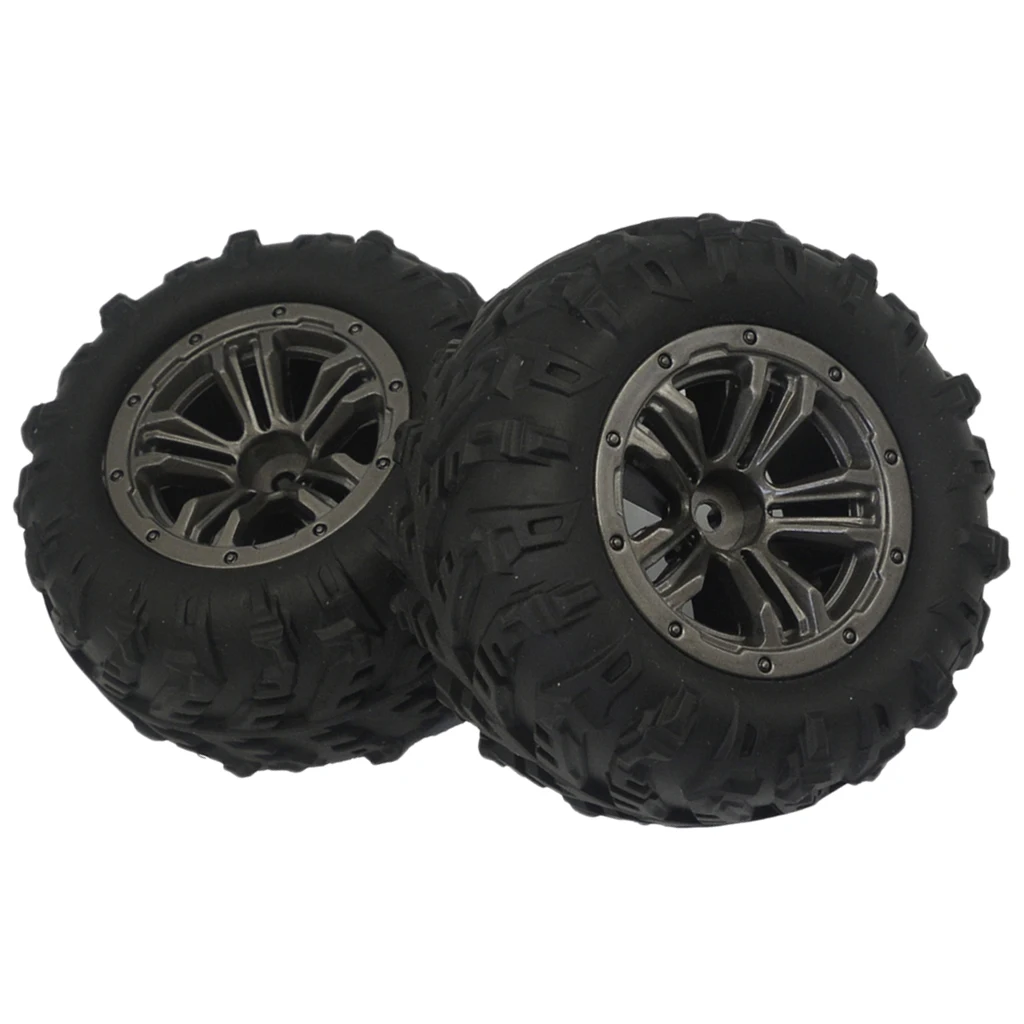 MagiDeal 2pcs RC Tire Tyres for Xinlehong Q901 Q902 Q903 RC Car Replacements