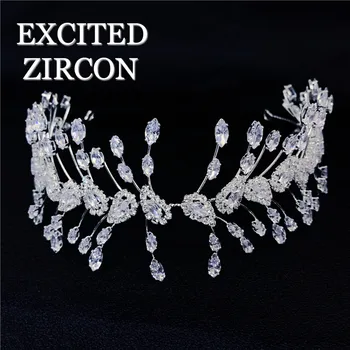 

Fashion zircon crystal hair flower hair accessories, bridal wedding elegant rhinestones, shiny exquisite headdress
