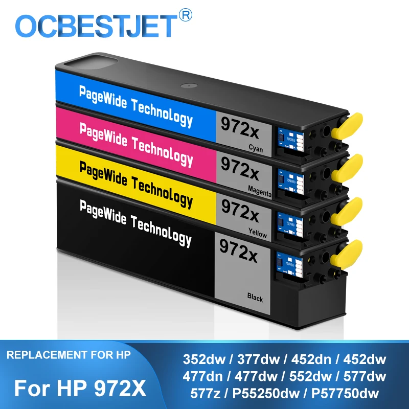 [Сторонний бренд] для HP 972 972X 972XL совместимый чернильный картридж с пигментными