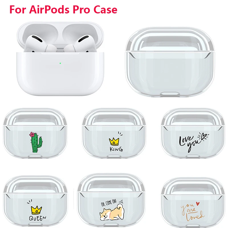 

Transparent Case For AirPods Pro Case Hard PC Cover Bluetooth Earphone Protective Earphone Cover for AirPods 2019 Accessories