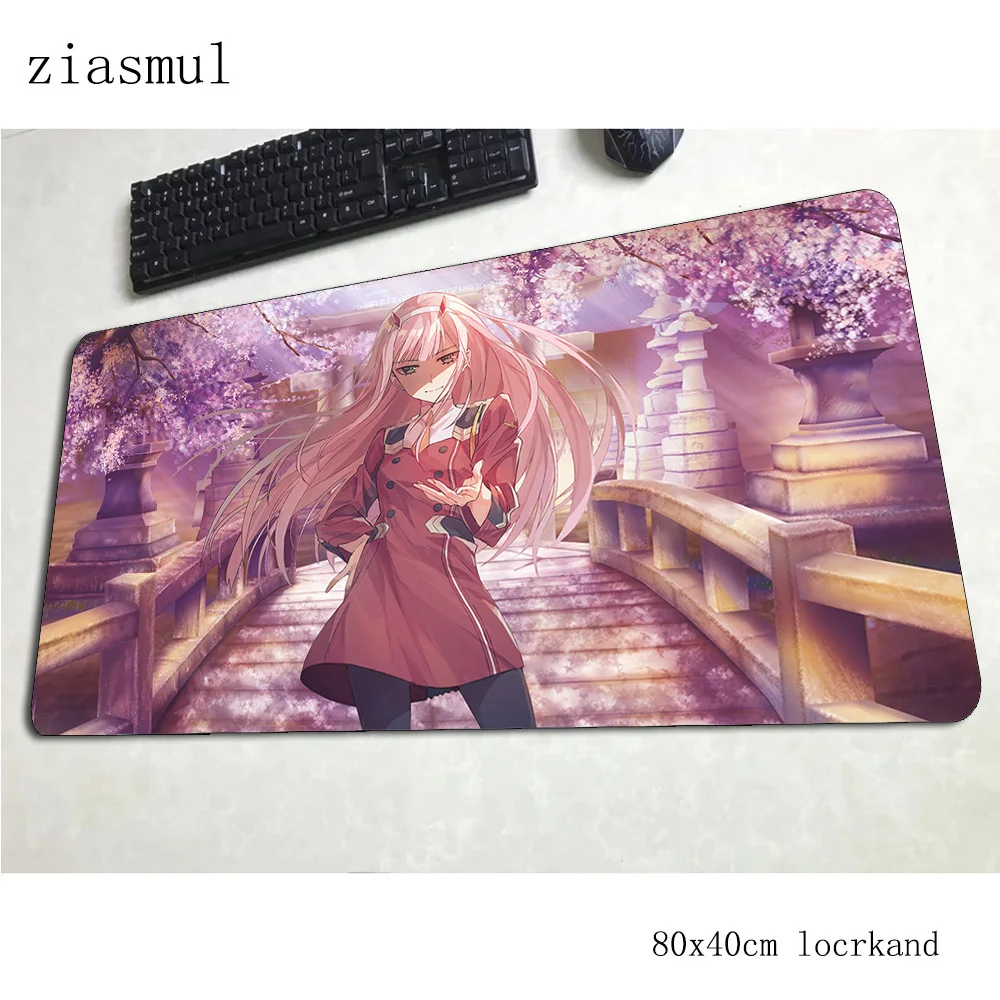 Darling в franxx коврики 800x400x3 мм для дня рождения коврик игровой мыши Клавиатура с