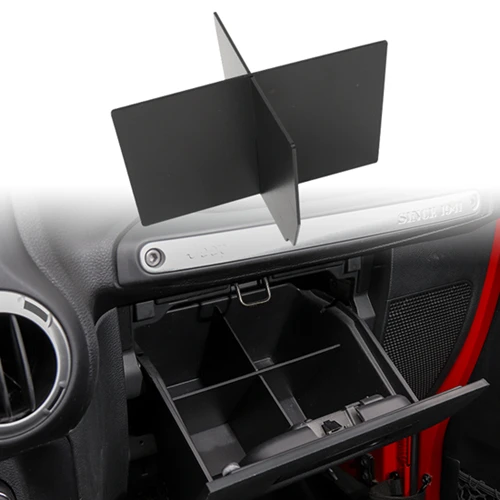 Укладка Tidying для Jeep Wrangler JK 2011- передний дверной ящик для хранения сетчатый держатель для Jeep Wrangler JK 2/4 двери новые аксессуары - Название цвета: 2011to17 Partition