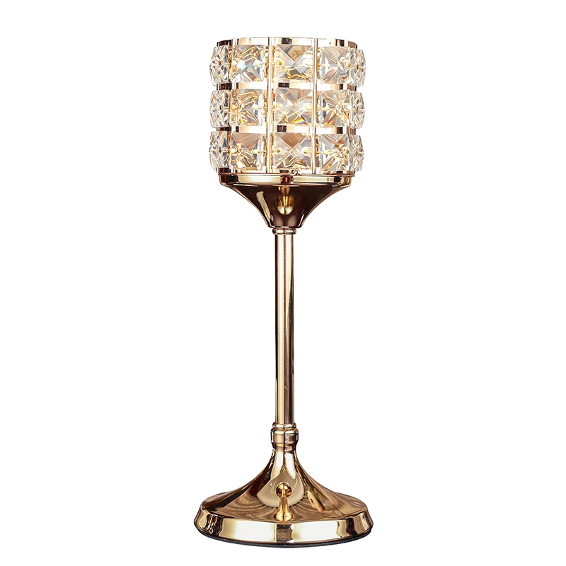 

Crystal Tealight Candle Holder Coffee Dining Table Wedding Christmas Halloween Home Decoration Factory Direct Sales CH035
