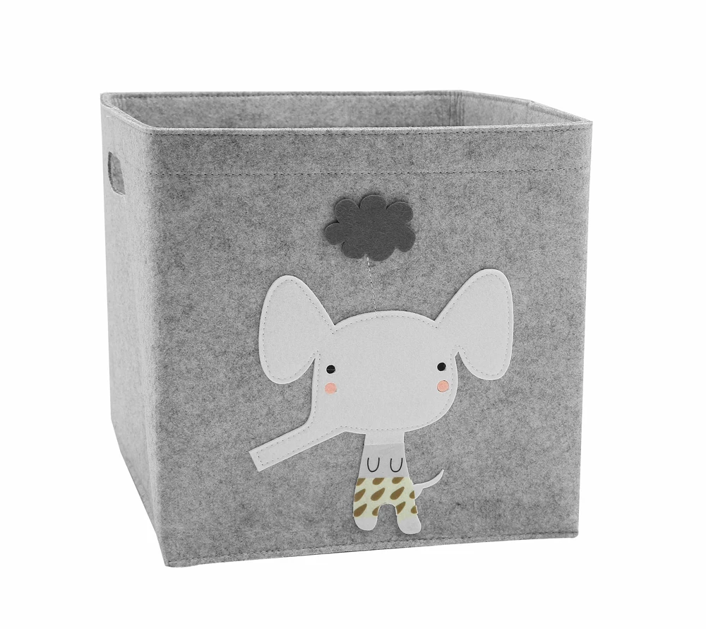 cube storage bins Cube Folding Toys Storage Box Kids Toys Organizer Box Felt Cloth Fabric Storage Basket For Cartoon Animal Nursery Toy Bins vintage Storage Boxes & Bins Storage Boxes & Bins