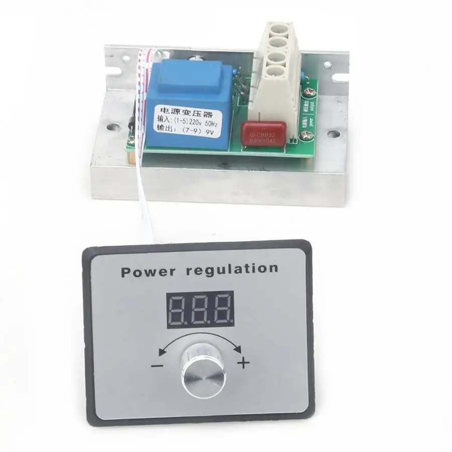 

10000W AC 220V 80A SCR Electronic Voltage Regulator Speed Control Dimmer Thermostat + Digital Meters