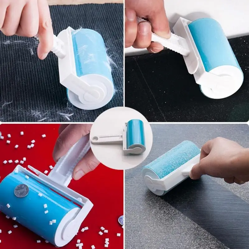 Blue Lint Remover Roller Easy Dust Clothes Fluff & Pet Hair Remover Cleaner DIY 
