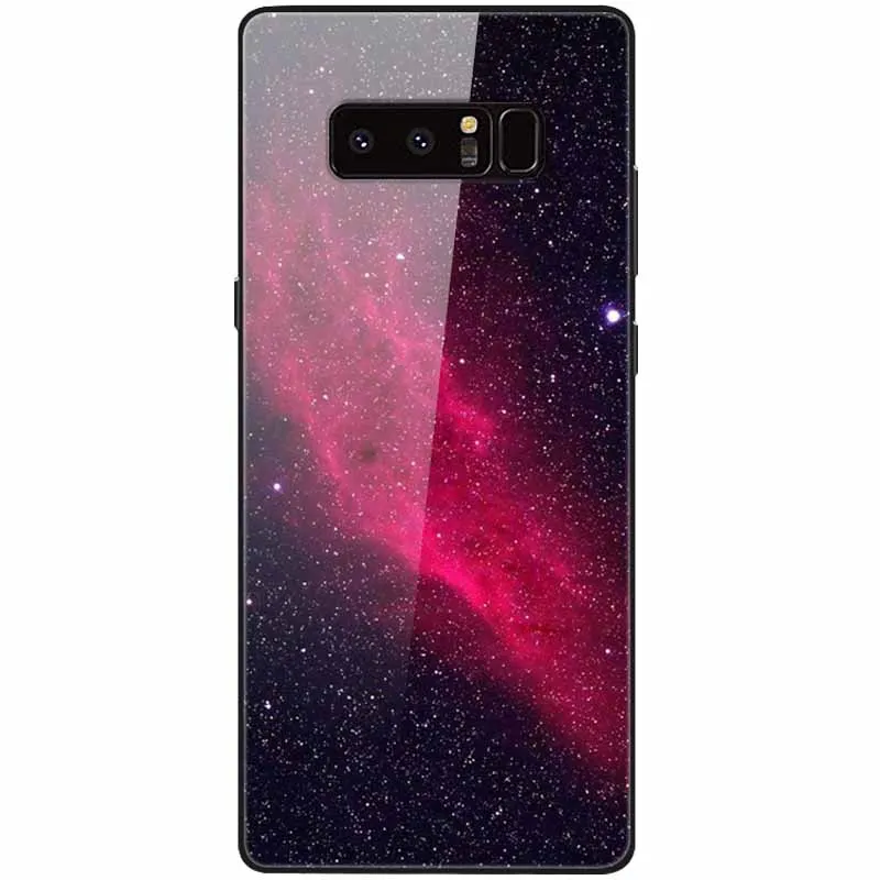 cute phone cases for samsung  Tempered Glass Cover For Samsung Note 8 Case Note9 Hard Protective Funda For Samsung Galaxy Note 10 Plus 9 Cases Luxury Bumper kawaii phone case samsung Cases For Samsung