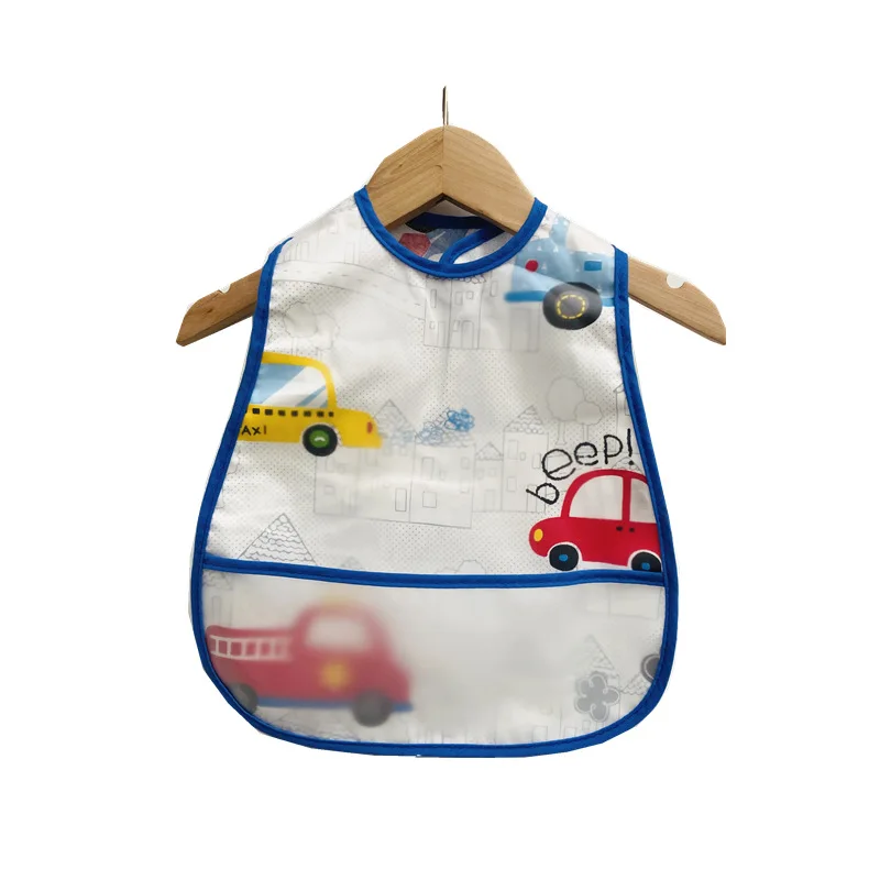 Adjustable Baby Bibs EVA Waterproof Lunch Feeding Bib Baby Cartoon Feeding Cloth Children Baby Apron Sleeveless Babador Bandana new born baby accessories	 Baby Accessories