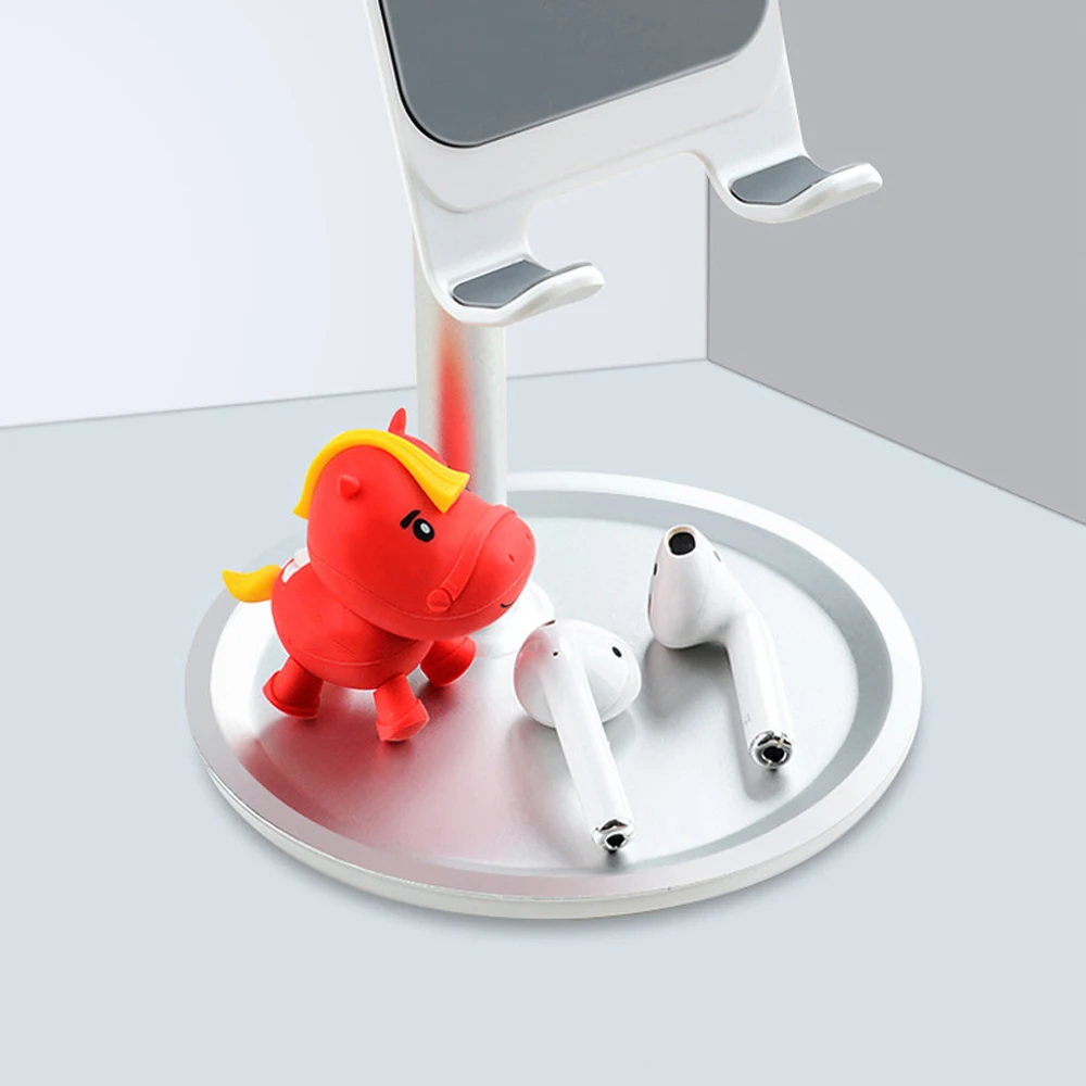 With Round chassis Tablet Holder Stand Bracket Adjustable Display Cradle Anti-Slip for iPhone iPad Abdroid phone With Round chassis Tablet Holder Stand Bracket Adjustable Display Cradle Anti-Slip for iPhone iPad Abdroid phone