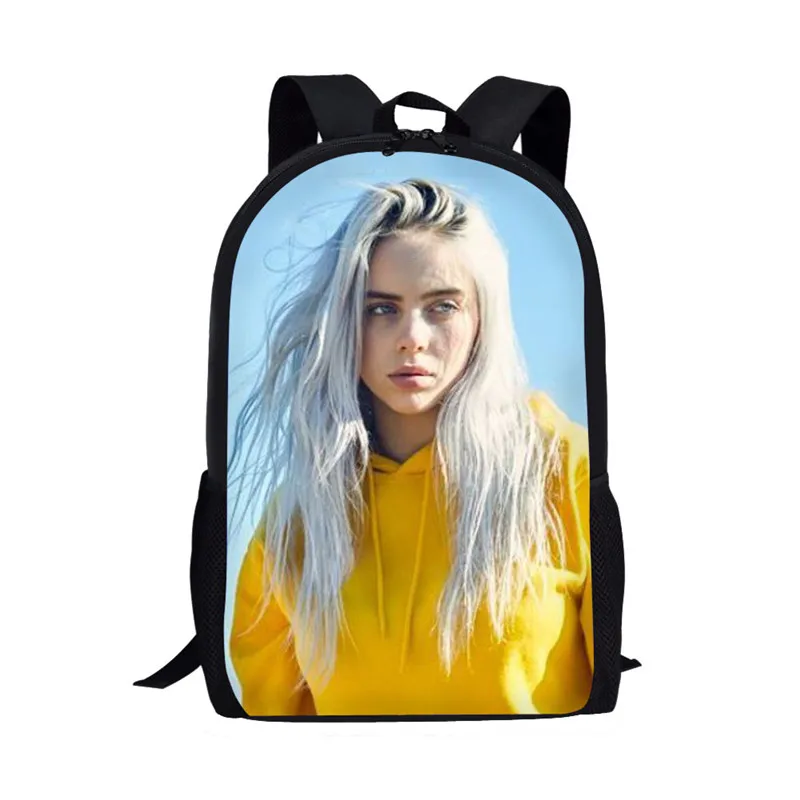 as picture THIKIN Billie Eilish, школьные сумки для подростков, рюкзак в стиле хип-хоп для мальчиков и девочек, рюкзак для ноутбука, рюкзак для путешествий, рюкзак для фанатов, подарок - Цвет: as picture