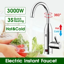 Мгновенный нагреватель горячей воды кран Быстрый мгновенный термостат для водонагревателя 3000 Вт Электрический кран Температурный Дисплей бойлер