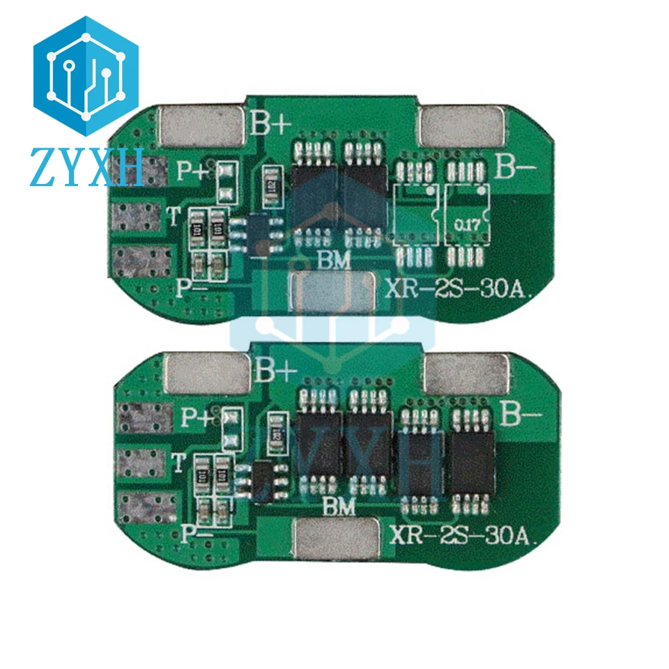 Mini 3.7V 2S BMS 6A 10A 7.4V 18650 Li-ion Lithium Battery Charging Board Short Circuit Protection For UPS Power Supply | Электроника