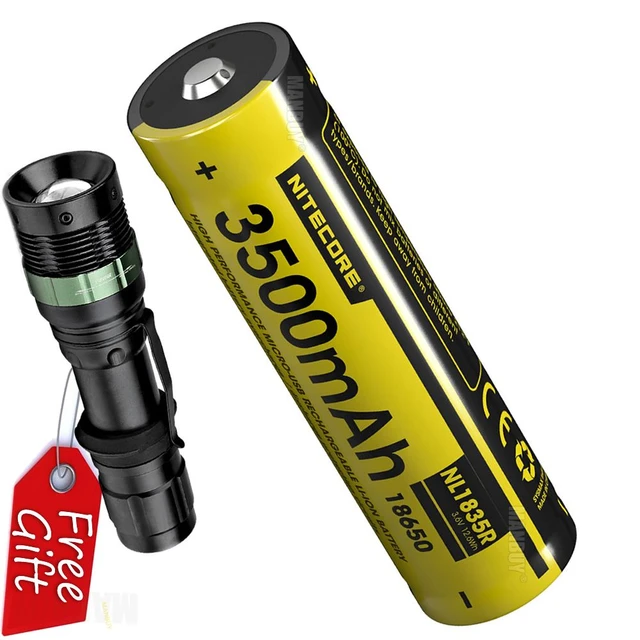 Bateria recargable con USB 18650 3500mAh de Litio Nitecore NL1835R