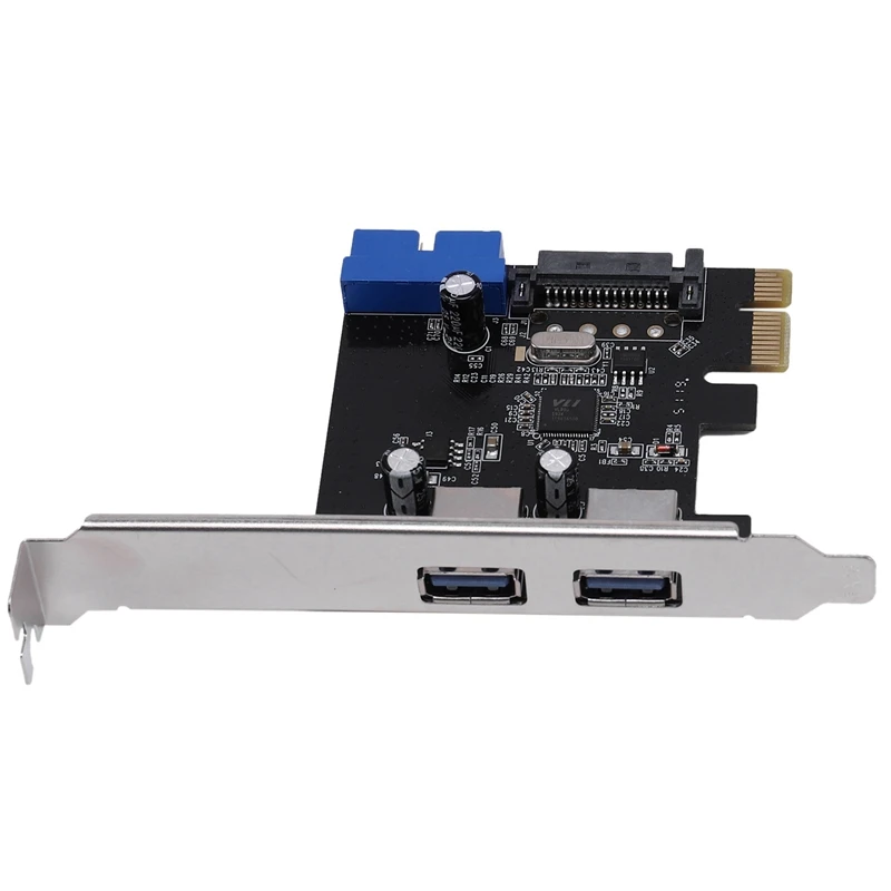 PCIE к 2 портам USB 3 0 плата расширения для настольного ПК 19/20 Pin интерфейс Windows