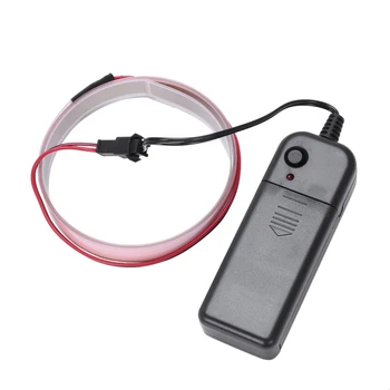 

1M Neon Wire EL Cable LED Tube with Battery Box Light Garland Electroluminescent (EL Wire) Decoration for Car, Bike, Auto, Chris