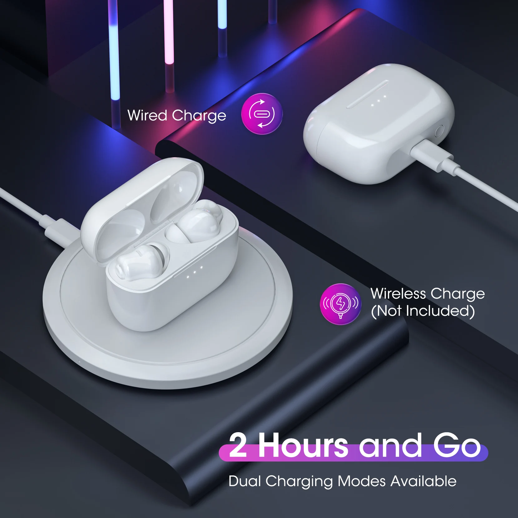 Mpow Mpods Bluetooth Wireless Earphones IPX8 Waterproof