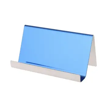 

Stainless Steel Business Name Card Holder Display Stand Rack Table Organizers