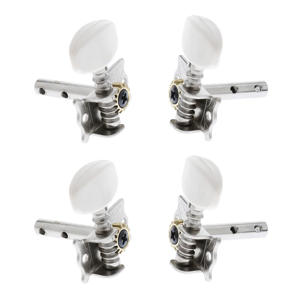 4pcs Guitar String Tuning Key Pegs Machine Head Round for Ukulele Replacements Accessory