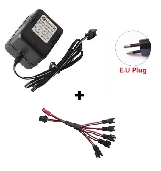 6v 3000mAh аккумулятор и зарядное устройство для радиоуправляемых автомобилей Роботы танки пистолетные лодки 6v NiMH Аккумулятор Aa 2400mah 6v перезаряжаемый аккумулятор - Цвет: Красный