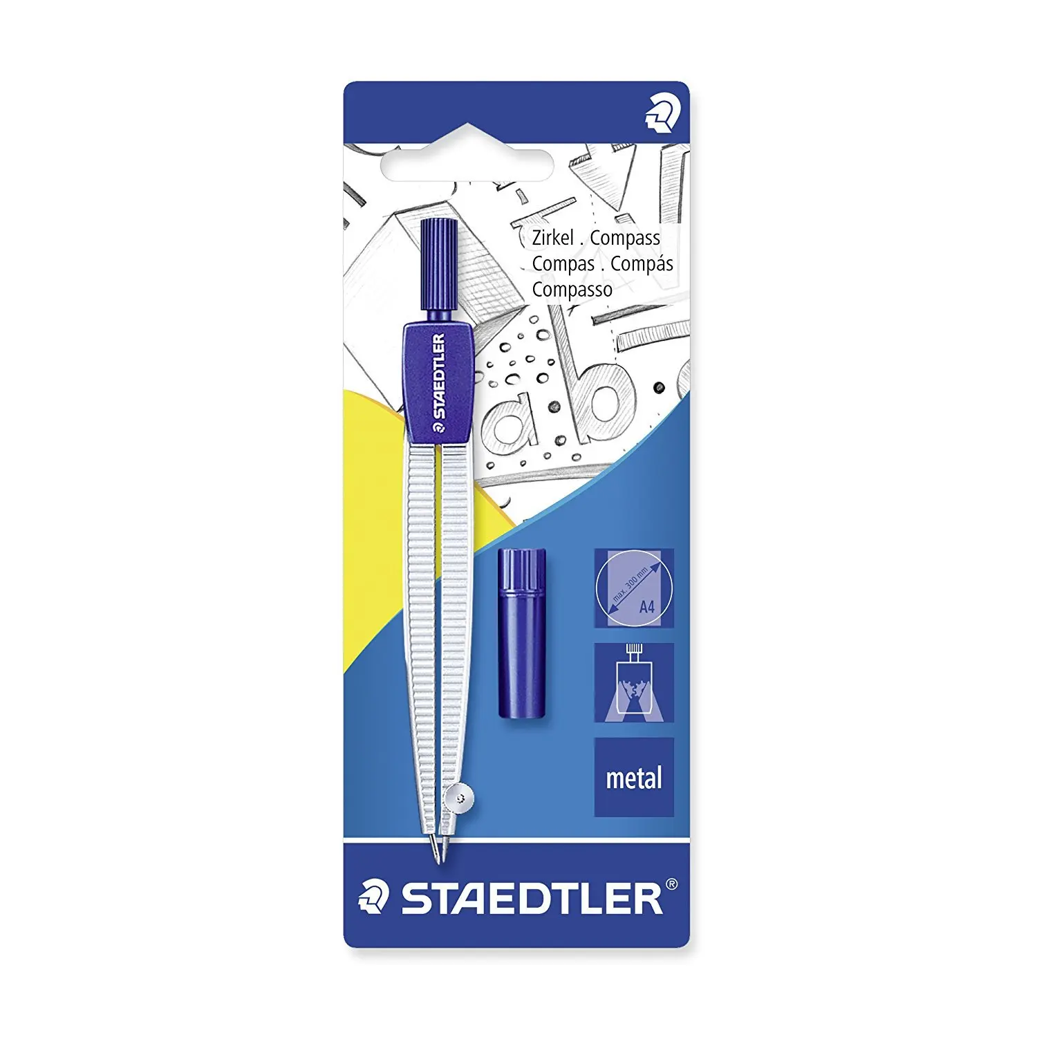 

STAEDTLER Staedtler 550 50BK for Student Mapping Compasses (Scale) Hanging Card-