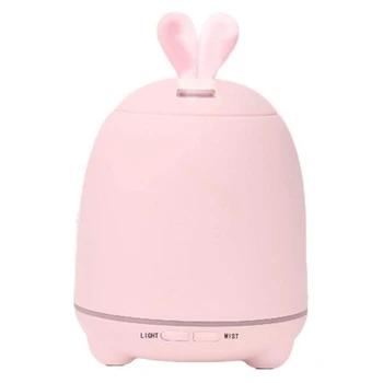 

Air Humidifier Cute Rabbit Mini Air Purifying Aroma Machine Mute Colorful Lights Foggy Design Suitable for Home Bedroom Bedside