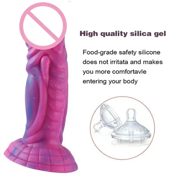 Silicone Animal Monster Dildo Dog Dick Realistic Suction Cup Anal Dragon Dildos Adult Penis Cock For Women Female Masturbation 4