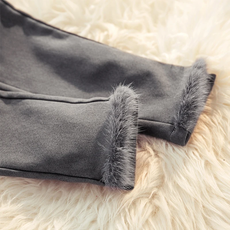 4xl бархатные теплые черные брюки размера плюс, женская одежда на весну, осень и зиму, винтажная облегающая женская одежда с высокой талией, женская одежда K0438