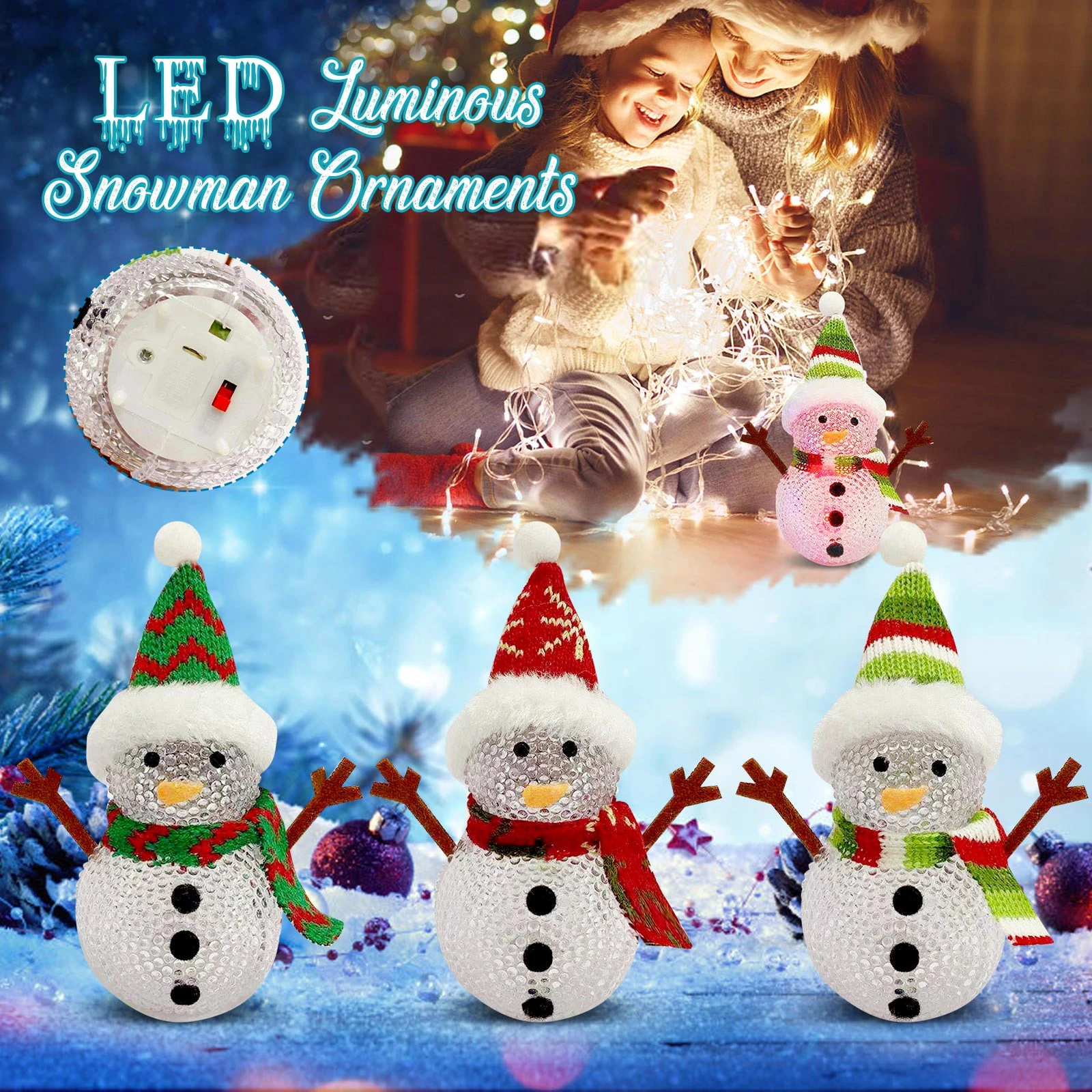 Christmas Snowman 2022 2022 New Christmas Doll Snowman Glowing Christmas Figurine Doll New Year  Decoration Xmas Gifts For Kids Home Decor #50G|Party Diy Decorations| -  Aliexpress