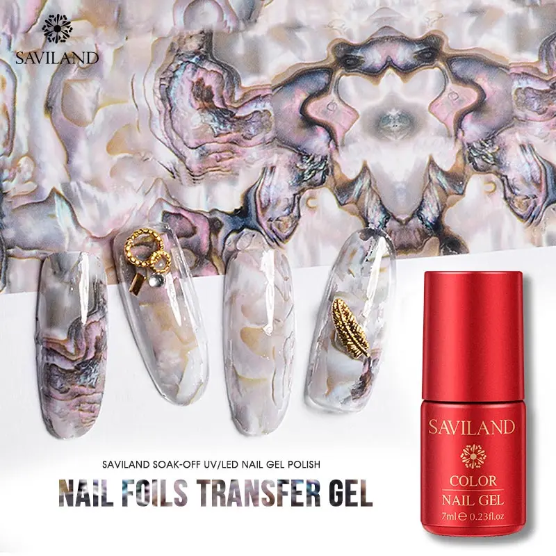 

SAVILAND 7ml Starry Sky Sticker Transfer Glue Transfer Nail Art Nail Glue UV Gel Polish DIY Manicure Art Design