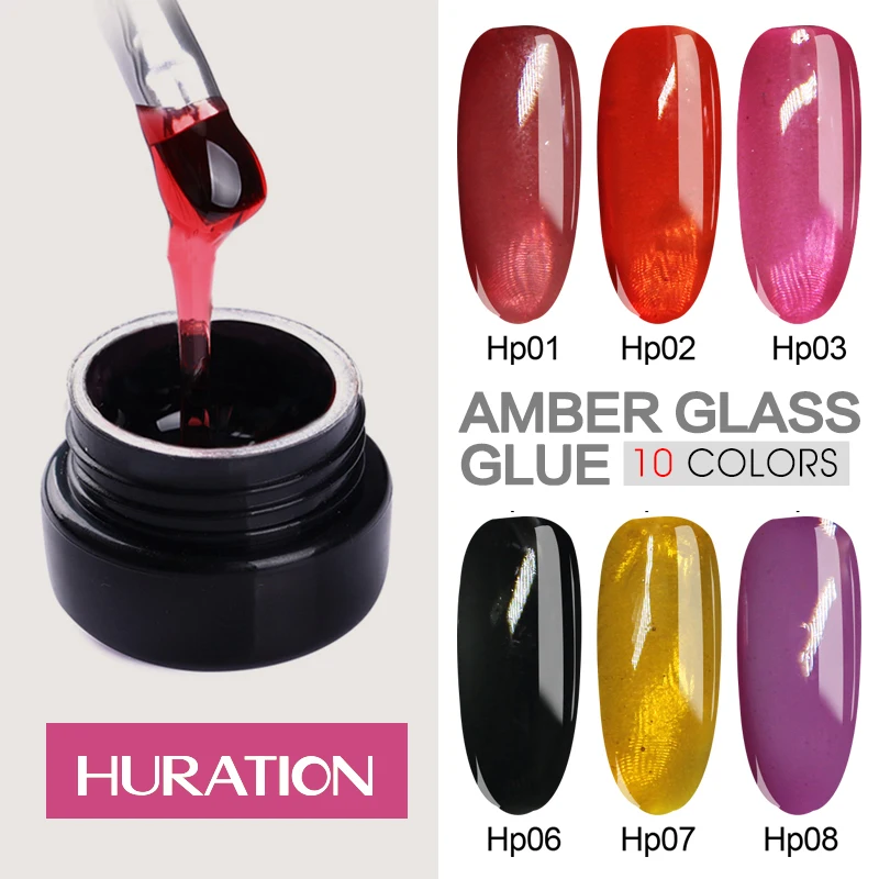 

Huration New Glass Hard Jelly Nail Extend Gum Transparent Clear Camouflage Color Builder Gel Nail Ar Poly Gel Quick Building