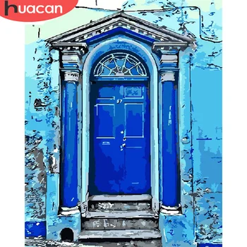 

HUACAN Paint By Number Door Drawing On Canvas Hand Painted Painting Art Gift DIY Pictures By Numbers Scenery Kits Home Decor