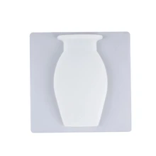 Офисы, художественная Настенная Наклейка для дома, ваза для гостиной, аксессуар, силиконовая Мягкая присоска для хранения, украшение для цветочного горшка, ванная комната