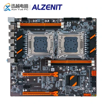 

ALZENIT X79D-PD7 Dual CPU Motherboard Intel X79 LGA 2011 E5 128GB DDR3 Quad Channel M.2 SATA3.0 USB3.0 WOL PXE E-ATX Mainboard